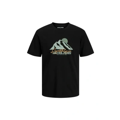Abbildung von Jack &amp; Jones Tshirt print, Herren, Größe: 7XL, Black