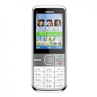 Abbildung von Nokia C5 00 Handy (5,6 cm (2,2 Zoll) Display, 5 Megapixel Kamera, HSDPA, A GPS) weiß