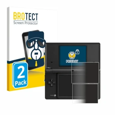 Abbildung von BROTECT (2 Stück Anti Spy Blickschutzfolie für Nintendo DSi Privacy Screen Protector [Displayschutz Folie, Sichtschutz, Blaulichtfilter]