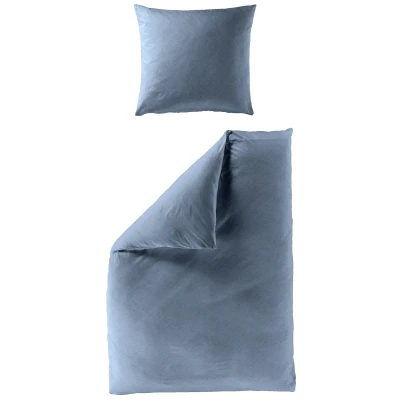 Abbildung von BIERBAUM Bettwäsche &quot;Senci in Mako Satin und Biber (Flanell) Qualität, 100% Baumwolle, Bett Kopfkissenbezug mit Reißverschluss, Winter Sommerbettwäsche, ganzjährig einsetzbar&quot;, (2 tlg.), pflegeleicht