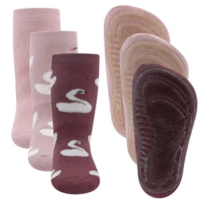 Abbildung von Ewers Schwan Socken für Kinder, Größe: 18 19, Marone