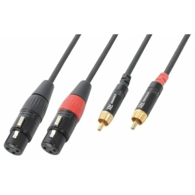 Abbildung von PD Connex Kabel 2x XLR Buchse RCA Stecker 3 m