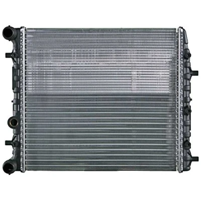 Abbildung von MAHLE ORIGINAL CR 454 000S Kühler, Motorkühlung für Fahrzeuge ohne Klimaanlage 430 413 26 mit Dichtring Kühlrippen mechanisch gefügt