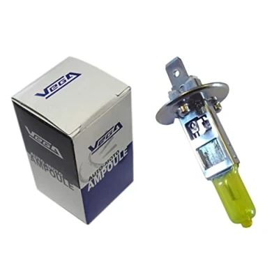 Abbildung von VEGA 1 x Glühbirne H1 55 W P14.5s, 12 V, Antikgelb, französische Marke