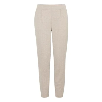 Abbildung von ICHI Stoffhose, Damen, Größe: Medium, Fungi almond milk herringbone