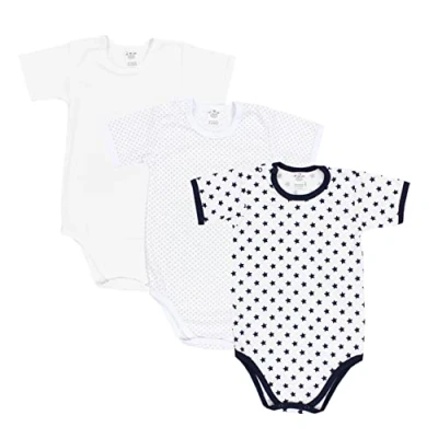 Abbildung von TupTam Kinder Unisex Kurzarm Body Baumwolle 3er Set, Farbe: Farbenmix 2, Größe: 134