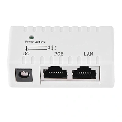 Abbildung von Poe Injektor Splitter Energie über Ethernet Adapter für LAN Netz(Weiß)