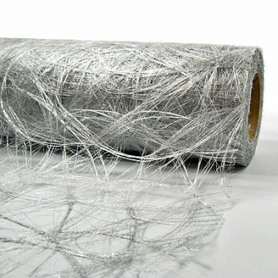 Abbildung von SIZOWEB Tischläufer 10cm breit x 25m lang Silber