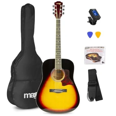 Abbildung von MAX SoloJam Western Akustikgitarren Starterset Sunburst