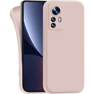 Abbildung von MyGadget Hülle für Xiaomi 12 Pro robuste Silikon Schutzhülle TPU Case Slim Silikonhülle Back Cover Kratzfest Handyhülle Matt Rosa