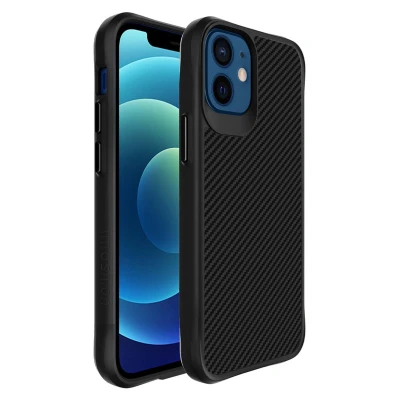 Abbildung von Apple iPhone 12 Mini Hülle Kunststoff iMoshion Hard Case/Backcover Handyhülle Schwarz Shockproof/Stoßfest