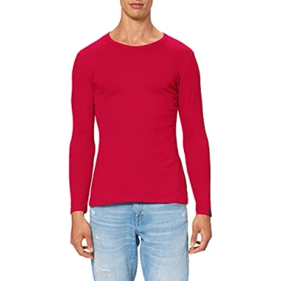 Abbildung von Trigema Herren Langarmshirt 602501, kirsch (kirsch), XL