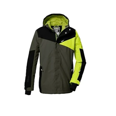 Abbildung von killtec Jungen Skijacke/Funktionsjacke mit Kapuze und Schneefang KSW 387 BYS SKI JCKT, oliv, 164, 42077 000
