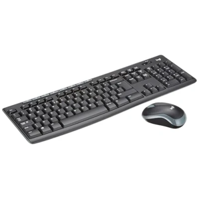 Abbildung von Logitech MK270 Kabelloses Set mit Tastatur und Maus für Windows, US QWERTY Layout Schwarz