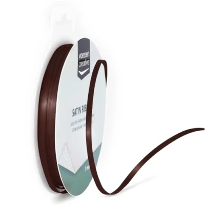 Abbildung von Vaessen Creative Satinband 3mmx10m Braun