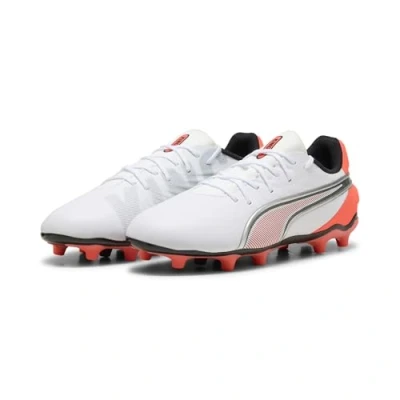 Abbildung von KING MATCH FG/AG Fußballschuhe Jugendliche PUMA White Glowing Red Black Silver