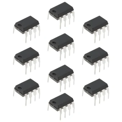 Abbildung von eMagTech 10 STÜCKE Dual Low Noise TL072CP TL072 DIP 8 Operationsverstärker JFET Eingang OP AMP IC Chips für DIY Schaltungskomponenten