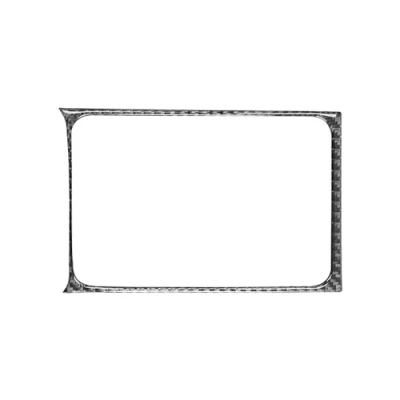 Abbildung von Interieur Zubehör Für VW Golf 8 MK8 2020 2023 Carbon Faser Auto Wasser Tasse Halter Rahmen Dekorative Aufkleber Innen Accesorios Innenausstattung