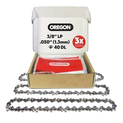 Abbildung von Oregon 3er Pack Sägekette 3/8&quot; LP für 25 cm Schiene 40 Antriebsglieder, 1.3mm rückschlagsarme Kette kompatibel mit Black &amp; Decker, Ryobi, Ferrex, Primaster und anderen