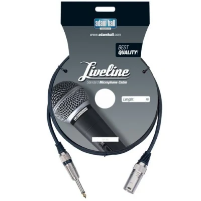 Abbildung von ah Cables KM10MP2MBLK Mikrofonkabel XLR male auf 6,3 mm Klinke mono 10 m
