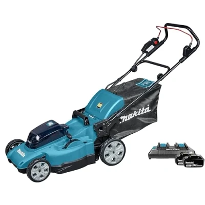Abbildung von Makita DLM480PT2 Rasenmäher schnurlos 2 Akkus, Ladegerät enthalten 3100 1/min 48cm 26,8 kg (DLM480PT2)