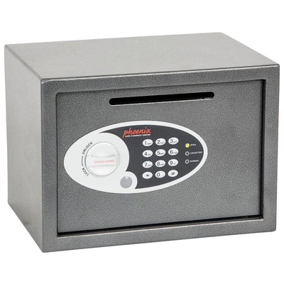 Abbildung von Phoenix Vela SS0802ED Deposit Home &amp; Office Safe mit elektronischem Codeschloss Graphit Grau (klein)