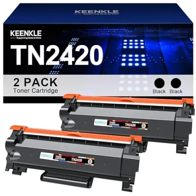 Abbildung von KEENKLE TN2420 TN 2420 Kompatibel für Brother TN2410 Toner MFC L2710DW L2710DN HL L2350DW L2375DW DCP L2530DW L2730DW L2310D L2750DW L2370DN L2510D, 2 Pack