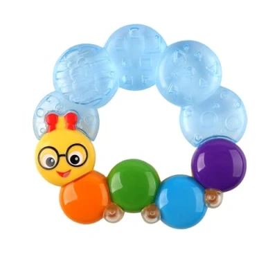 Abbildung von Baby Einstein, Teether Pillar, Beißring der kühlt und beruhigt, einfach zu greifen, mit strukturierter Oberfläche