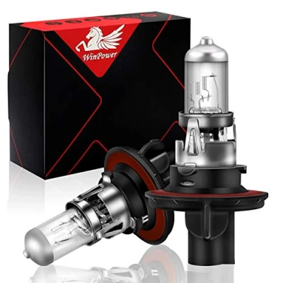 Abbildung von WinPower H13 60 / 55W Scheinwerfer Halogenlampen Hi/Lo 3000K Gelb Super Bright 12V Auto, 2 Stück