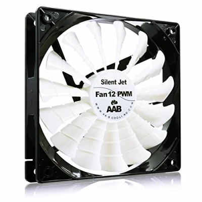 Abbildung von AABCOOLING Silent Jet Fan 12 PWM Leise und Efizient 120mm Gehäuselüfter mit 4 Anti Vibration Pads CPU Lüfter, Cooling Fan, PC Lüfter 120mm, Kühler 8,9 20,9 dB(A), 170 m3/h