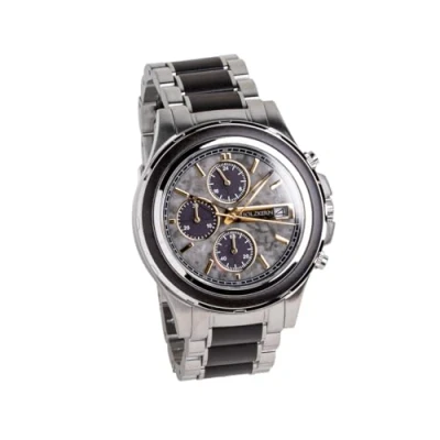 Abbildung von Holzkern Herrenuhr Solar Chronograph Kairo Ahorn Schwarz/Marmor