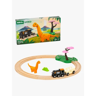 Abbildung von BRIO World 36098 Kreisrunde Spielbahn mit Dinosaurier