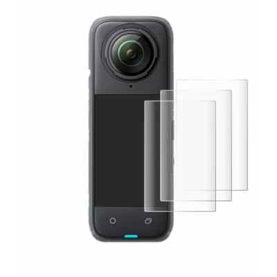 Abbildung von Savvies 4 Stück Full Screen Schutzfolie für Insta360 X4 Cover Displayschutz Folie [3D Curved, Transparent, Anti Fingerabdruck]