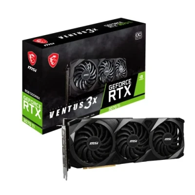 Abbildung von MSI GeForce RTX 3070 Ti VENTUS 3X 8G OC Gaming Grafikkarte NVIDIA Ti, GPU 1800 MHz, 8 GB GDDR6X Speicher