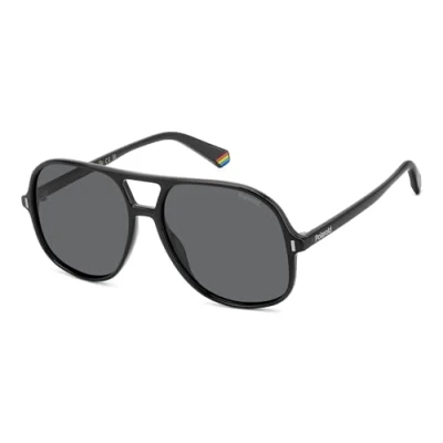 Abbildung von Polaroid Unisex Sonnenbrille, Größe: 57, Black