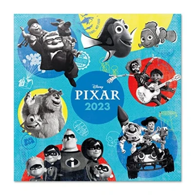 Abbildung von Grupo Erik Wandkalender 2023, Pixar Filme Wandkalender, Kalender zum Aufhängen, 2023 Familienkalender offizielle Lizenz, FSC zertifiziert