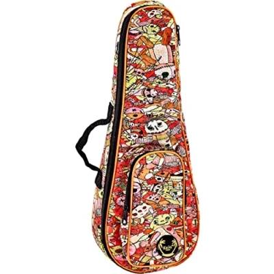 Abbildung von ORTEGA Gigbag für Sopran Ukulelen mit Schultergurten Voodoo Puppet (KUB VP SO)