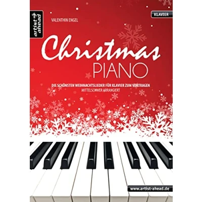 Abbildung von Christmas Piano: Die schönsten Weihnachtslieder für Klavier zum Vortragen, mittelschwer arrangiert. Spielbuch. Songbook. Weihnachten. Klavierstücke. Klaviernoten.