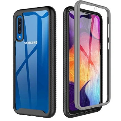 Abbildung von BESINPO Hülle für Samsung Galaxy A50, A30S Stoßfest Transparent 360 Grad Rundumschutz Case mit Eingebautem Displayschutz Robust Bumper Handyhülle Schutzhülle A50/A50S/A30S