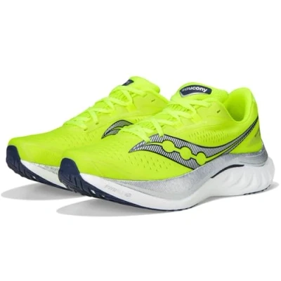 Abbildung von Saucony Endorphin Speed 4 Laufschuh Wettkampf, Herren, Größe: 46.5, Citron/navy Schuhe
