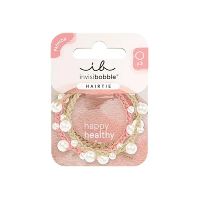 Abbildung von invisibobble HAIR TIE Princess Pearl 3er Set Spiralhaargummis mit Perlen für elegante Frisuren Haargummis Frauen und Mädchen Trendiger Look, sicherer Halt, gesundes Haar