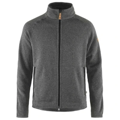 Abbildung von Fjallraven Mens Övik Fleece Zip Sweater M Sweatshirt, Dark Grey, XS