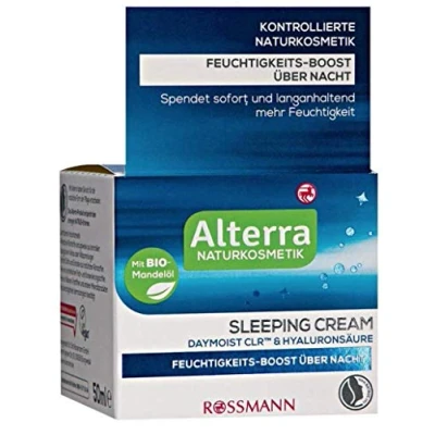 Abbildung von Alterra Nachtcreme mit Hyaluronsäure für müde Haut, 50 ml
