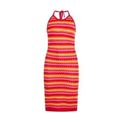 Abbildung von Mymo Kleid Frauen Rot Mehrfarbig