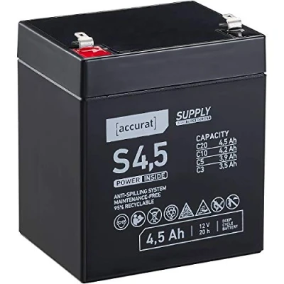 Abbildung von Accurat Supply S4,5 AGM 12V Bleiakku 4,5Ah