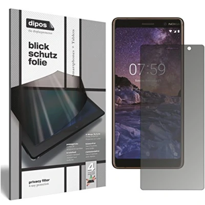 Abbildung von dipos I Blickschutzfolie matt kompatibel mit Nokia 7 Plus Sichtschutz Folie Display Schutzfolie Privacy Filter