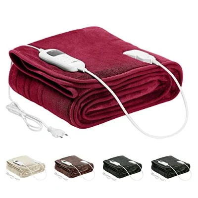 Abbildung von Arebos Heizdecke elektrisch Wärmedecke, Kuscheldecke, 160 x 120 cm, in 5 Farben, Stück, 1 tlg., Überhitzungsschutz, Abschaltautomatik, Vorheizfunktion