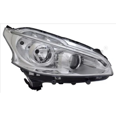 Abbildung von TYC 20 14354 16 2 Scheinwerfer links H7/H7, LED mit Tagfahrlicht für Rechtsverkehr LED, ohne Elektromotor PEUGEOT: 208 I Schrägheck
