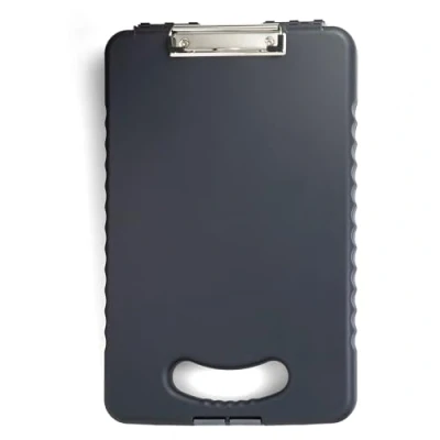 Abbildung von Officemate Klemmbrett mit Ablagefach für Tablet, Anthrazit, 83314, A4 Size