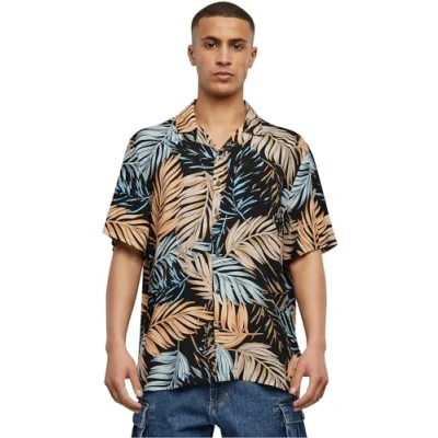 Abbildung von Urban Classics AOP Resort Hemd, Herren, Größe: 3XL, Palmfront